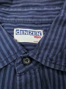 Denizen Blue Striped Button-Up Shirt