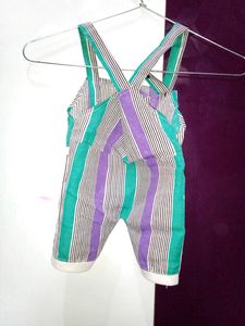 (3-6 Months)Kids Printed Cotton Dungrees
