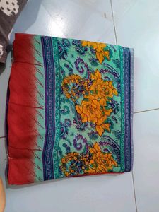 Printed (Worked) Saree With Blouse