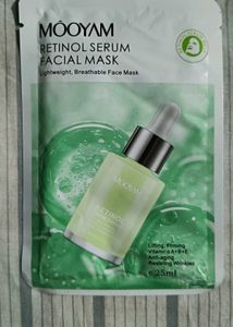 MOOYAM K-beauty Retinol Serum Facial Sheet Mask