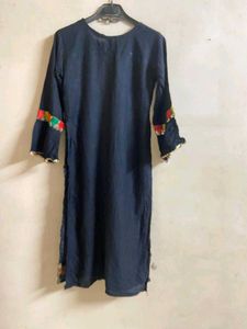 Elegant Printed Kurta with Colorful Accents