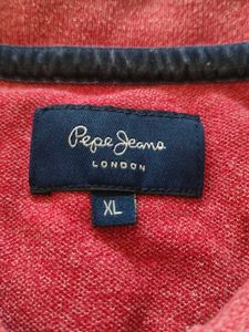 Pepe Jeans Maroon Polo T-Shirt
