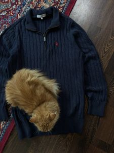U.S.POLO ASSN quater sweater