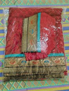 ❤️pretty red Saree. now available in coins