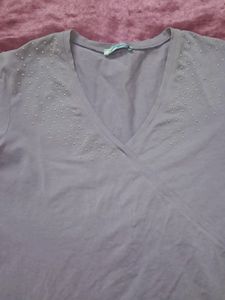 Y2k Lavender Vintage Aesthetic Fitted Top