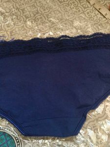 Blue Lace Trim Panties