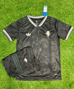 Adidas Black Jersey & Shorts Set