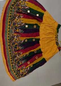 Vibrant Rajasthani Mirror Work Skirt