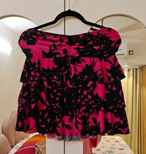 Strapless Ruffle Tube Top