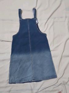 Cute Denim Overall Dress