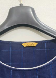 Aurelia Navy Blue Straight Kurta