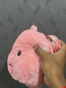 Cute Pink Plush Bag