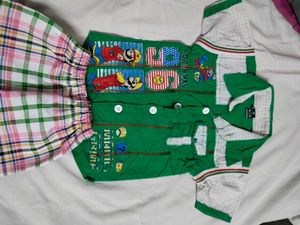 Kids Mario Themed Shirt and Pants Set