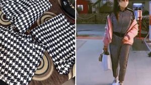 Houndstooth Print Co-ord Set