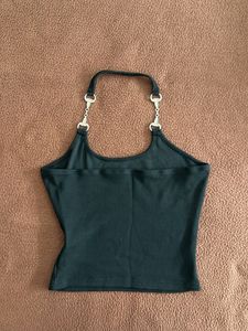 Rhinestone Star Halter Top