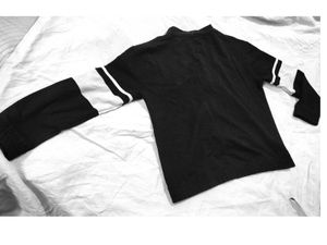 unisex roadster Striped Sleeve Zip-U