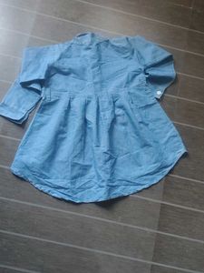 Girls Denim Shirt Dress