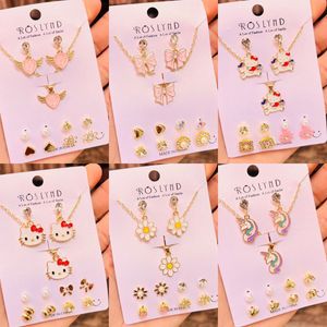 Cute Earring and chain Sets