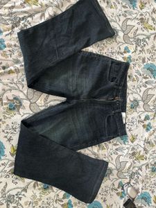 Flared Wash Jeans