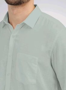 Men's Apple Green Long Sleeve Shirt