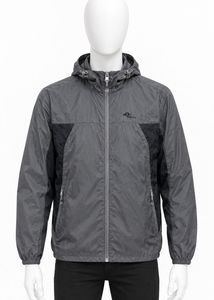 Men's Grey Lightweight Hooded Jacket