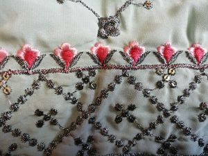 Pristine Hand-Embroidered Anarkali Suit Set ( kurt