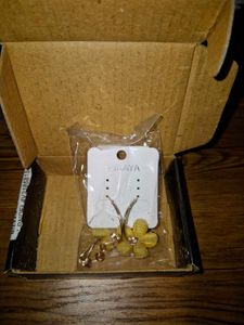 Floral Crystal Hoop Earrings (NEW with box)