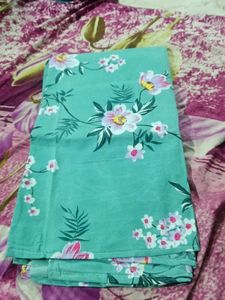 Beautiful Floral double bed sheet with 2 pillow co