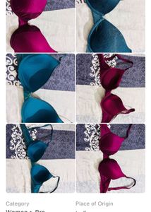 Teal Push-Up Bra Combo of 2