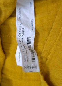 Mustard Yellow Button-Up Skirt