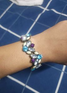 Colorful Gemstone Charm Bracelet