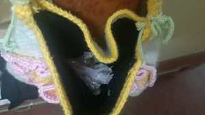 handmade Crochet Butterfly Tote Bag