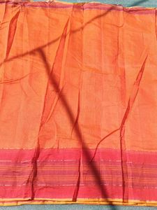 Elegant Orange  🧡 saree