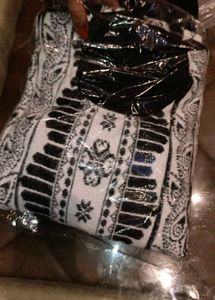 New Stylish Black &amp; White Kurta Set