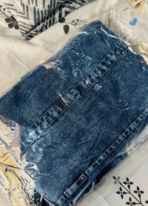 DENIM T-shirt DRESS WITH BELT