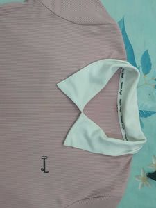 Pink Collared Polo T-Shirt