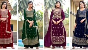 Nayra Cut Party Wear Combo 3 Suit S