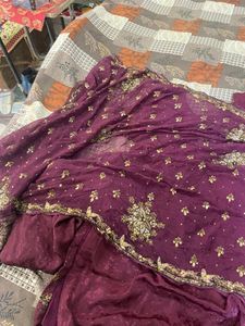 3 Piece Punjab Patyala Crepe Suit