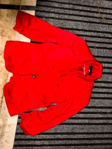 Red Blazer for Office Wear