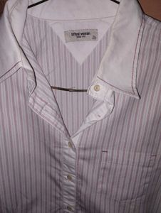 Striped White Shirt