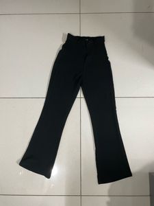 Black Flare Leg Pants