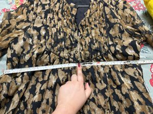 Elegant Animal Print Top