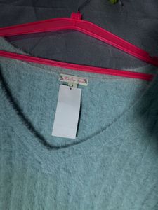 Cozy V-Neck Fuzzy Sweater