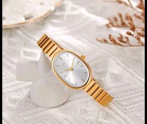 Rose Gold Oval Watch with corset