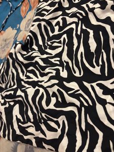 Zebra Print Halter Top