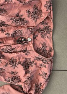 Floral Print Pink Dress