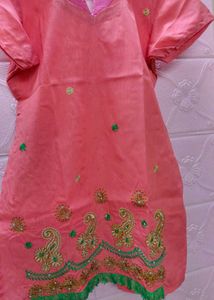Elegant Pink Dress Material