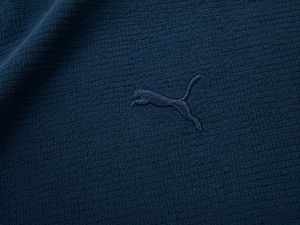 Original Puma Navy Athletic Mock-Neck tshirt