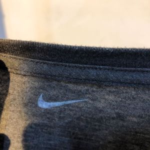 Nike Gray T-Shirt with Red Swoosh