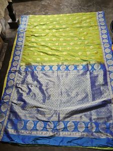 Green Banarasi Silk Saree